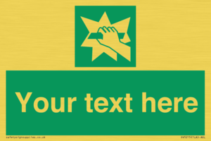 Custom Break Glass Sign